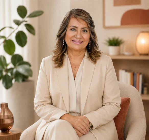 Retrato de la psicóloga Gina Rojas